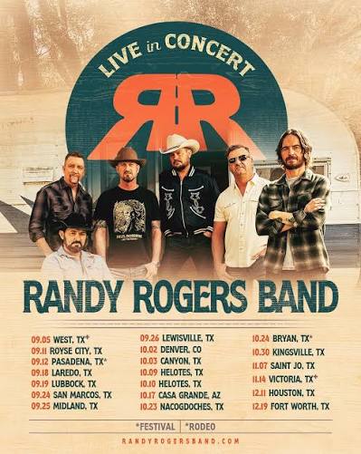 Randy Rogers Band tour poster — 2026